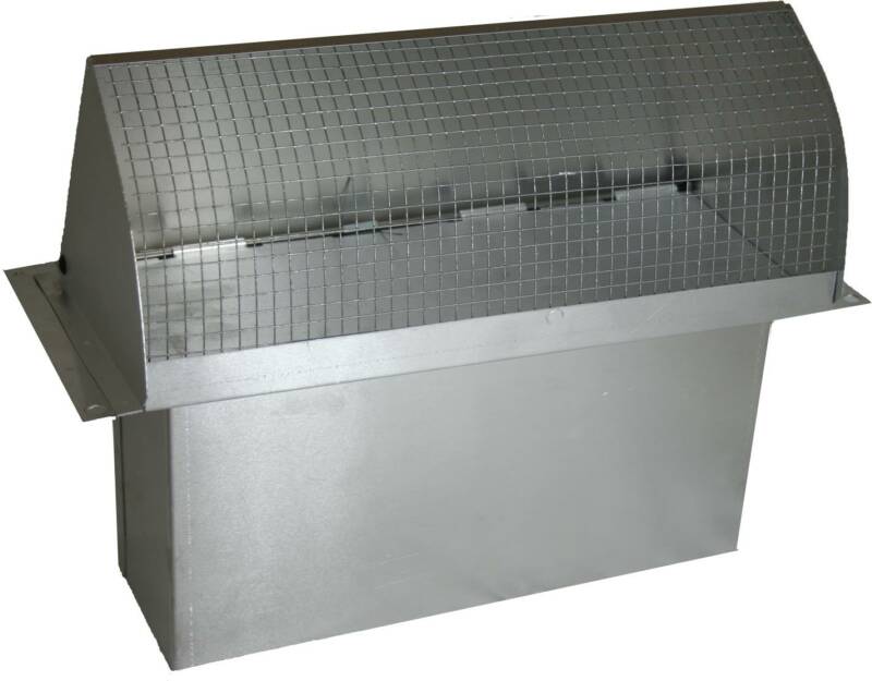 rectangular wall vent with 3.25 x 10 connection duct