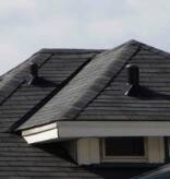 Black Roof Plumbing Flange Installed