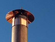 copper chimney cap by luxury metals