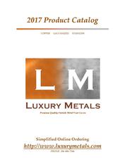 Luxury Metals Product Catalog
