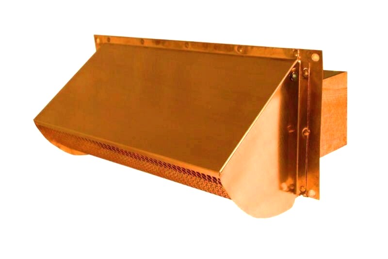 copper rectangular connect exhaust vent cap