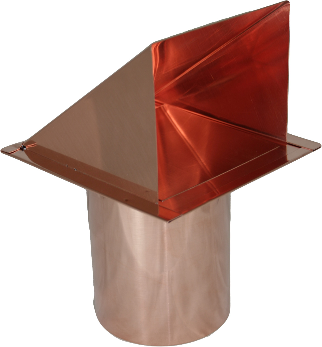 copper 4 inch dryer vent cap with damper