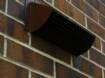 custom powder coated wall vent  to match brick